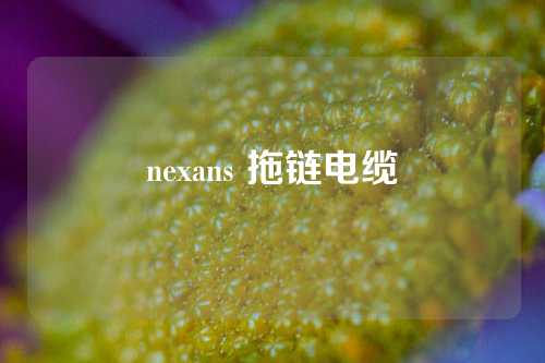 nexans 拖链电缆