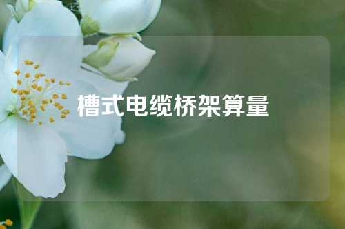 槽式电缆桥架算量