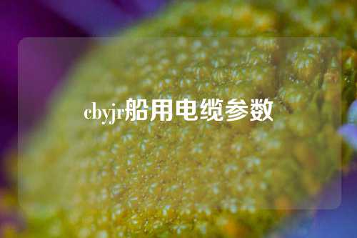 cbyjr船用电缆参数