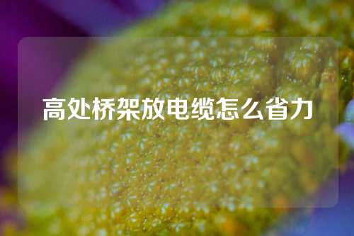 高处桥架放电缆怎么省力