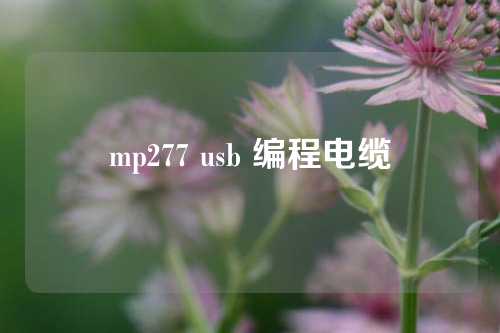 mp277 usb 编程电缆