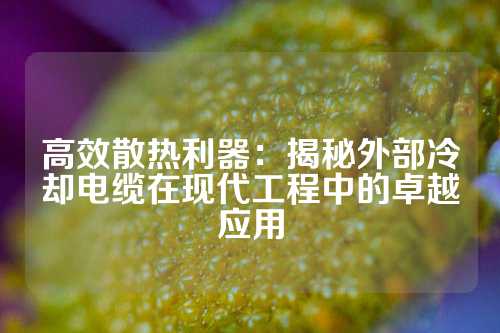 高效散热利器：揭秘外部冷却电缆在现代工程中的卓越应用